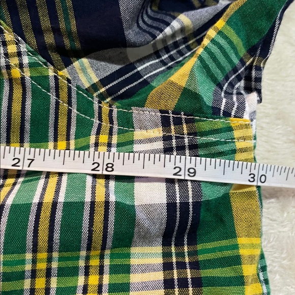 CE Schmidt Work Wear Short-Sleeve Plaid Button-Up Shirt in Green/Black - Picture 4 of 7